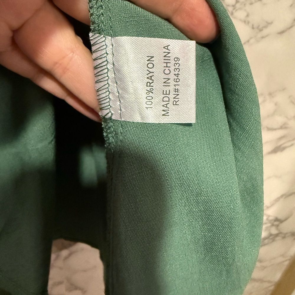 NEW Petal & Pup Ava Button Front Midi Skirt Green Size 0 - Picture 6 of 11